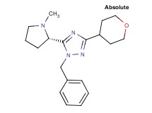 1-benzyl-5-[(2S)-1-methylpyrrolidin-2-yl]-3-(tetrahydro-2H-pyran-4-yl)-1H-1,2,4-triazole