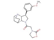 3-{2-[(3S*,3aR*,7aR*)-3-(3-methoxyphenyl)hexahydro-4,7-ethanopyrrolo[3,2-b]pyridin-1(2H)-yl]-2-oxoethyl}-1,3-oxazolidin-2-one