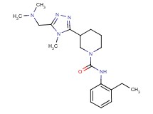 3-{5-[(dimethylamino)methyl]-4-methyl-4H-1,2,4-triazol-3-yl}-N-(2-ethylphenyl)piperidine-1-carboxamide