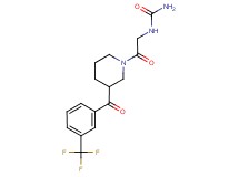N-(2-oxo-2-{3-[3-(trifluoromethyl)benzoyl]piperidin-1-yl}ethyl)urea
