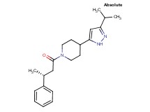 4-(3-isopropyl-1H-pyrazol-5-yl)-1-[(3R)-3-phenylbutanoyl]piperidine