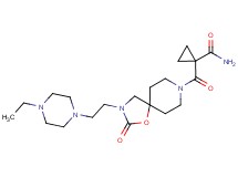 1-({3-[2-(4-ethylpiperazin-1-yl)ethyl]-2-oxo-1-oxa-3,8-diazaspiro[4.5]dec-8-yl}carbonyl)cyclopropanecarboxamide