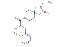 8-[(1,1-dioxido-3,4-dihydro-2H-1,2-benzothiazin-3-yl)carbonyl]-2-ethyl-2,8-diazaspiro[4.5]decan-3-one