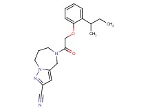 5-[(2-sec-butylphenoxy)acetyl]-5,6,7,8-tetrahydro-4H-pyrazolo[1,5-a][1,4]diazepine-2-carbonitrile
