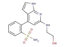 2-{6-[(2-hydroxyethyl)amino]-1H-pyrrolo[2,3-b]pyridin-4-yl}benzenesulfonamide