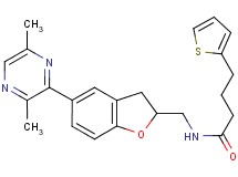 N-{[5-(3,6-dimethyl-2-pyrazinyl)-2,3-dihydro-1-benzofuran-2-yl]methyl}-4-(2-thienyl)butanamide