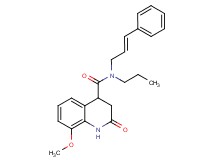 8-methoxy-2-oxo-N-[(2E)-3-phenylprop-2-en-1-yl]-N-propyl-1,2,3,4-tetrahydroquinoline-4-carboxamide
