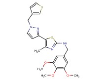 4-methyl-5-[1-(3-thienylmethyl)-1H-pyrazol-3-yl]-N-(3,4,5-trimethoxybenzyl)-1,3-thiazol-2-amine