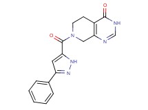 7-[(3-phenyl-1H-pyrazol-5-yl)carbonyl]-5,6,7,8-tetrahydropyrido[3,4-d]pyrimidin-4(3H)-one