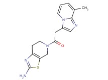 5-[(8-methylimidazo[1,2-a]pyridin-3-yl)acetyl]-4,5,6,7-tetrahydro[1,3]thiazolo[5,4-c]pyridin-2-amine