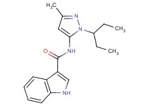 N-[1-(1-ethylpropyl)-3-methyl-1H-pyrazol-5-yl]-1H-indole-3-carboxamide