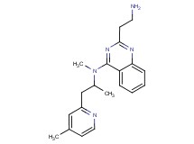 2-(2-aminoethyl)-N-methyl-N-[1-methyl-2-(4-methyl-2-pyridinyl)ethyl]-4-quinazolinamine dihydrochloride