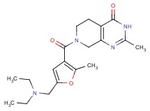 7-{5-[(diethylamino)methyl]-2-methyl-3-furoyl}-2-methyl-5,6,7,8-tetrahydropyrido[3,4-d]pyrimidin-4(3H)-one