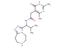2-(2,4-dimethyl-6-oxo-1,6-dihydropyrimidin-5-yl)-N-[2-methyl-1-(6,7,8,9-tetrahydro-5H-[1,2,4]triazolo[4,3-d][1,4]diazepin-3-yl)propyl]acetamide