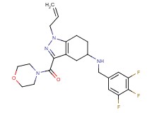 1-allyl-3-(4-morpholinylcarbonyl)-N-(3,4,5-trifluorobenzyl)-4,5,6,7-tetrahydro-1H-indazol-5-amine