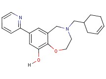 4-(3-cyclohexen-1-ylmethyl)-7-(2-pyridinyl)-2,3,4,5-tetrahydro-1,4-benzoxazepin-9-ol