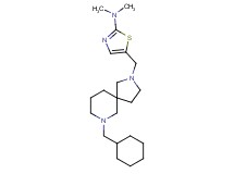 5-{[7-(cyclohexylmethyl)-2,7-diazaspiro[4.5]dec-2-yl]methyl}-N,N-dimethyl-1,3-thiazol-2-amine