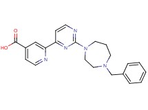 2-[2-(4-benzyl-1,4-diazepan-1-yl)pyrimidin-4-yl]isonicotinic acid