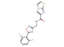 N-{[5-(2,6-difluorophenyl)-1,2,4-oxadiazol-3-yl]methyl}imidazo[2,1-b][1,3]thiazole-6-carboxamide