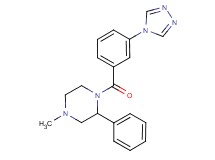 4-methyl-2-phenyl-1-[3-(4H-1,2,4-triazol-4-yl)benzoyl]piperazine