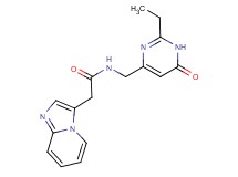 N-[(2-ethyl-6-oxo-1,6-dihydro-4-pyrimidinyl)methyl]-2-imidazo[1,2-a]pyridin-3-ylacetamide trifluoroacetate