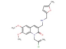 1-(2-chloro-2-propen-1-yl)-6,7-dimethoxy-3-({[(5-methyl-2-furyl)methyl]amino}methyl)-2(1H)-quinolinone