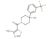 1-[(4-methyl-1,3-thiazol-5-yl)carbonyl]-4-[3-(trifluoromethyl)phenyl]-4-piperidinol