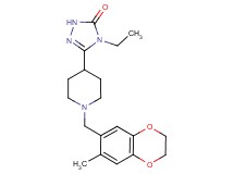 4-ethyl-5-{1-[(7-methyl-2,3-dihydro-1,4-benzodioxin-6-yl)methyl]piperidin-4-yl}-2,4-dihydro-3H-1,2,4-triazol-3-one