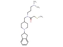 N-{[1-(2,3-dihydro-1H-inden-2-yl)-4-piperidinyl]methyl}-N-[3-(dimethylamino)propyl]-2-(methylthio)acetamide