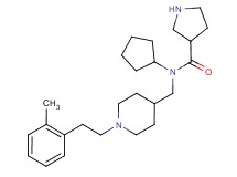 N-cyclopentyl-N-({1-[2-(2-methylphenyl)ethyl]-4-piperidinyl}methyl)-3-pyrrolidinecarboxamide dihydrochloride