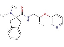 2-(dimethylamino)-N-[2-(3-pyridinyloxy)propyl]-2-indanecarboxamide