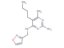 5-butyl-N~4~-(isoxazol-3-ylmethyl)-6-methylpyrimidine-2,4-diamine