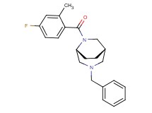 (1S*,5R*)-3-benzyl-6-(4-fluoro-2-methylbenzoyl)-3,6-diazabicyclo[3.2.2]nonane
