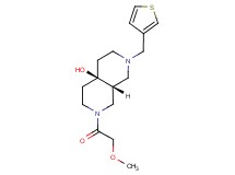(4aR*,8aR*)-2-(methoxyacetyl)-7-(3-thienylmethyl)octahydro-2,7-naphthyridin-4a(2H)-ol