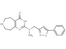 2-{methyl[(5-phenylisoxazol-3-yl)methyl]amino}-3,5,6,7,8,9-hexahydro-4H-pyrimido[4,5-d]azepin-4-one