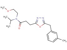 N-isopropyl-N-(2-methoxyethyl)-3-[5-(3-methylbenzyl)-1,3,4-oxadiazol-2-yl]propanamide