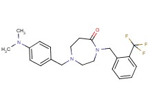 1-[4-(dimethylamino)benzyl]-4-[2-(trifluoromethyl)benzyl]-1,4-diazepan-5-one