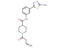 1-(3-butenoyl)-N-[3-(5-methyl-1,3,4-thiadiazol-2-yl)phenyl]-4-piperidinecarboxamide