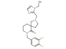 7-(3,4-difluorobenzyl)-2-[(1-ethyl-1H-imidazol-2-yl)methyl]-2,7-diazaspiro[4.5]decan-6-one