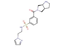 3-[(3aS*,6aS*)-hexahydropyrrolo[3,4-b]pyrrol-5(1H)-ylcarbonyl]-N-[2-(1H-pyrazol-1-yl)ethyl]benzenesulfonamide