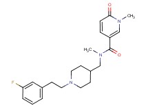 N-({1-[2-(3-fluorophenyl)ethyl]piperidin-4-yl}methyl)-N,1-dimethyl-6-oxo-1,6-dihydropyridine-3-carboxamide