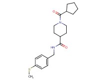 1-(cyclopentylcarbonyl)-N-[4-(methylthio)benzyl]-4-piperidinecarboxamide