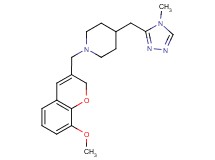 1-[(8-methoxy-2H-chromen-3-yl)methyl]-4-[(4-methyl-4H-1,2,4-triazol-3-yl)methyl]piperidine
