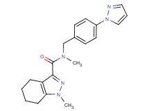 N,1-dimethyl-N-[4-(1H-pyrazol-1-yl)benzyl]-4,5,6,7-tetrahydro-1H-indazole-3-carboxamide