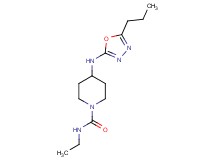 N-ethyl-4-[(5-propyl-1,3,4-oxadiazol-2-yl)amino]piperidine-1-carboxamide