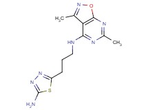 N-[3-(5-amino-1,3,4-thiadiazol-2-yl)propyl]-3,6-dimethylisoxazolo[5,4-d]pyrimidin-4-amine