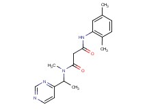 N'-(2,5-dimethylphenyl)-N-methyl-N-(1-pyrimidin-4-ylethyl)malonamide