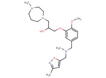 1-[2-methoxy-5-({methyl[(3-methyl-5-isoxazolyl)methyl]amino}methyl)phenoxy]-3-(4-methyl-1,4-diazepan-1-yl)-2-propanol