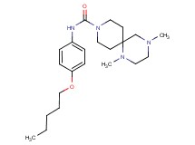 1,4-dimethyl-N-[4-(pentyloxy)phenyl]-1,4,9-triazaspiro[5.5]undecane-9-carboxamide