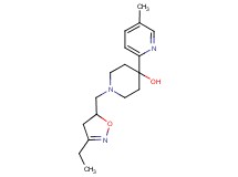 1-[(3-ethyl-4,5-dihydroisoxazol-5-yl)methyl]-4-(5-methylpyridin-2-yl)piperidin-4-ol